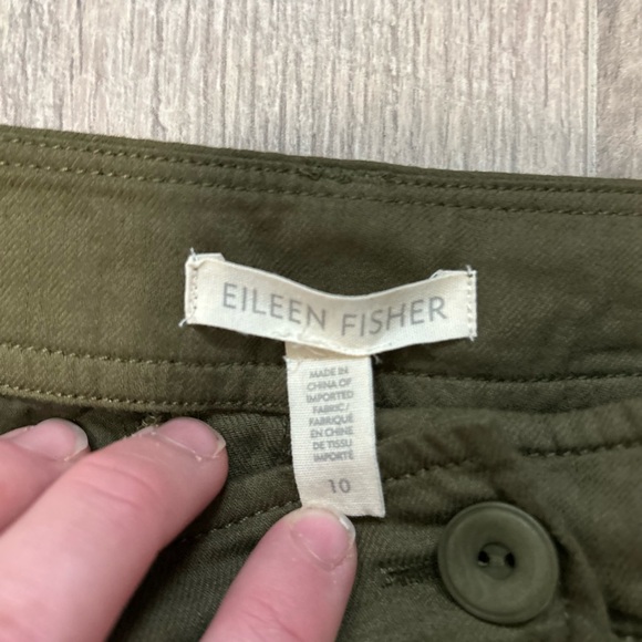 Eileen Fisher Olive Green Pants - Picture 5 of 10